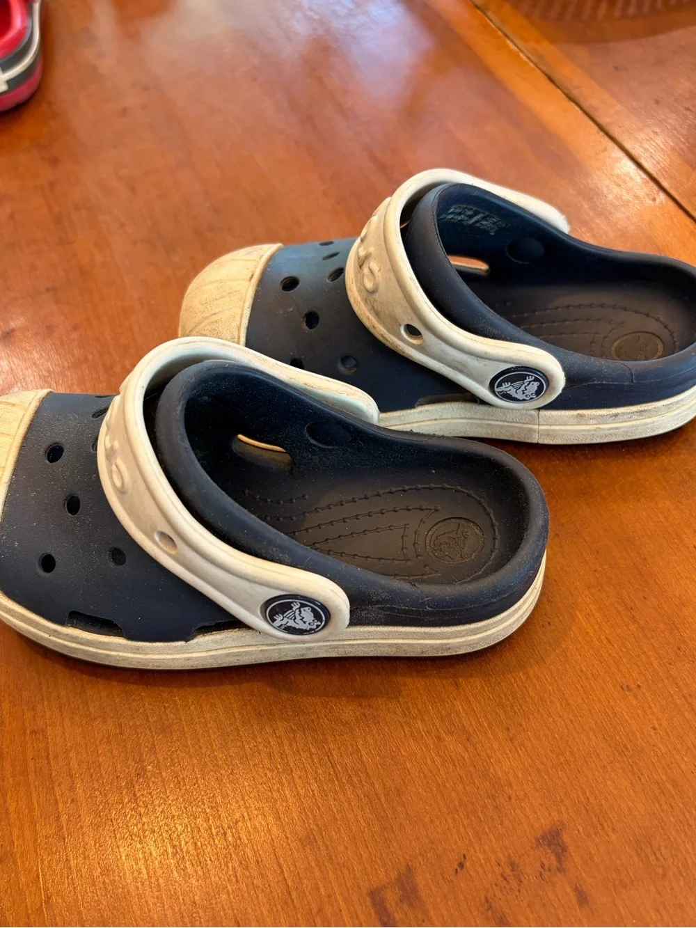 Crocs Kids Navy and White Slip-On Clog